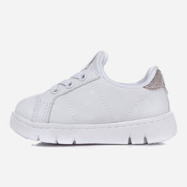 Fila Court Flex Td Boy's Lifestyle Shoes - White/Pink,NZ 483-73096